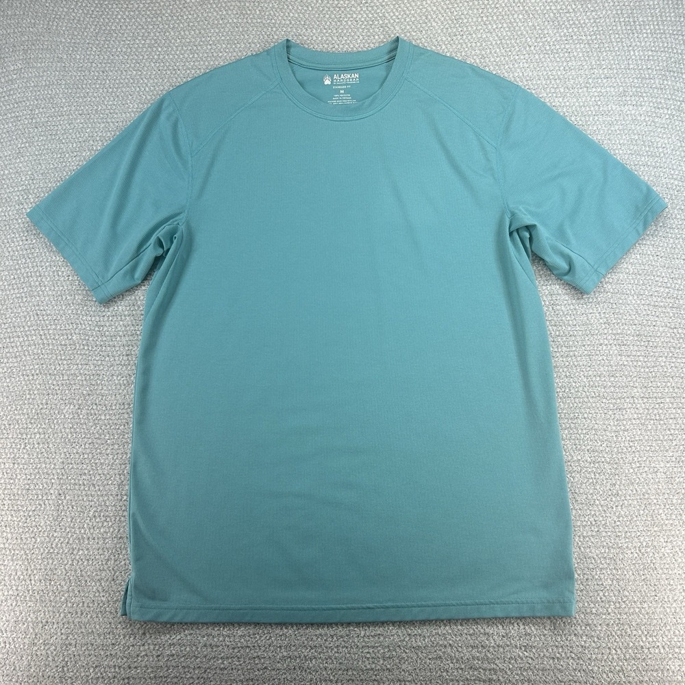 Duluth Alaskan Hardgear T-Shirt Men's Medium Teal Tun-Dry S/S Performance